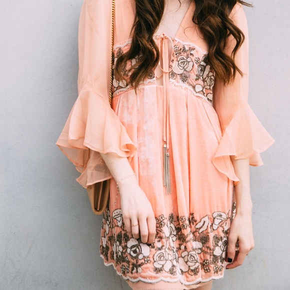 free people limited edition dress gemma’s velvet limited edition dress small 🩵 - Picture 8 of 8